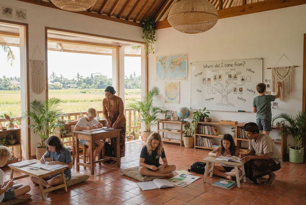 Small-group personalised learning at Winta's Place in Ubud, Bali