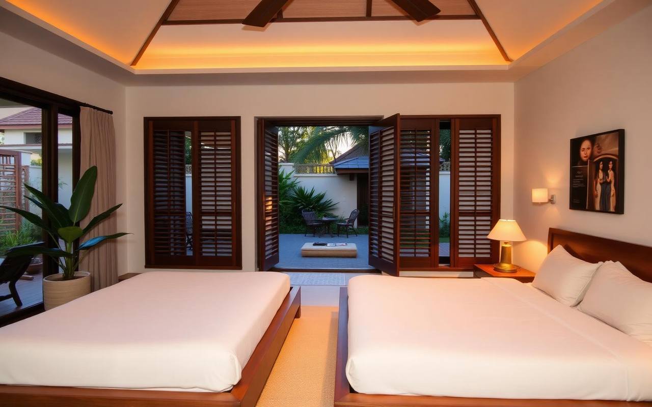 Warm evening living space for teenage boarding at Winta's Place special education school, Ubud, Bali
