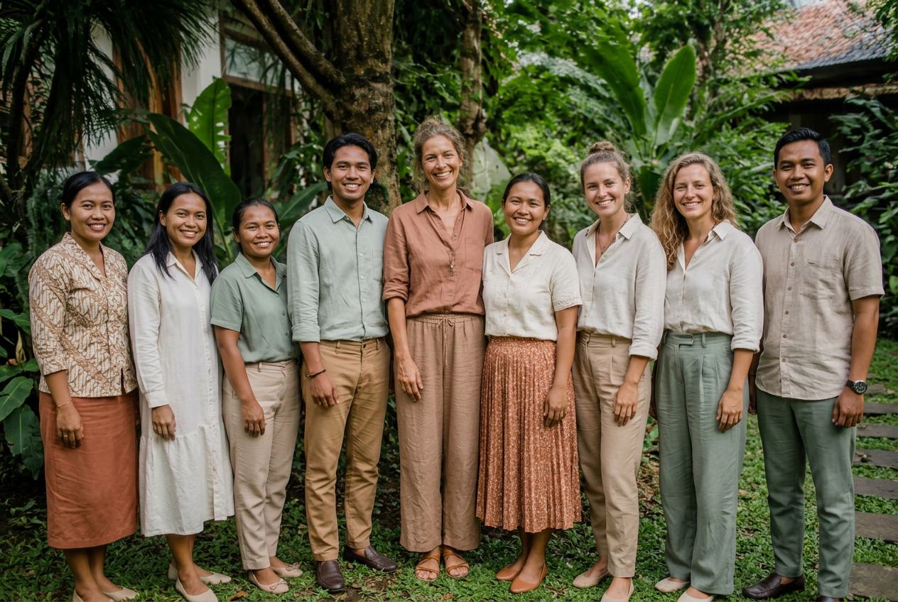 Teachers and specialists who make up the Bali-based team behind Winta's Place